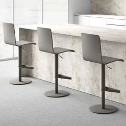Cancio Palma Tabouret réglable contemporain rembourré* Tabouret Snack (assise +/- 65 Cm)|Tabouret De Bar (assise +/- 80 Cm)