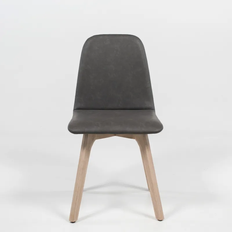 Sessio Pandora Chaise de salle à manger scandinave en synthétique et bois* Chaise De Cuisine|Chaise De Salle à Manger