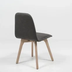 Sessio Pandora Chaise de salle à manger scandinave en synthétique et bois* Chaise De Cuisine|Chaise De Salle à Manger