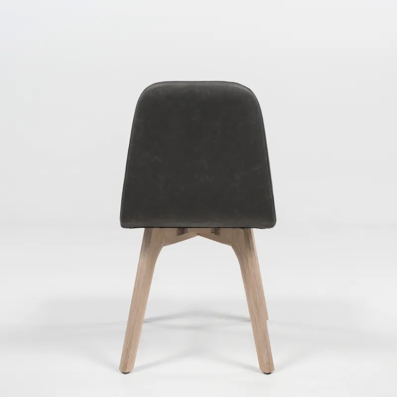Sessio Pandora Chaise de salle à manger scandinave en synthétique et bois* Chaise De Cuisine|Chaise De Salle à Manger