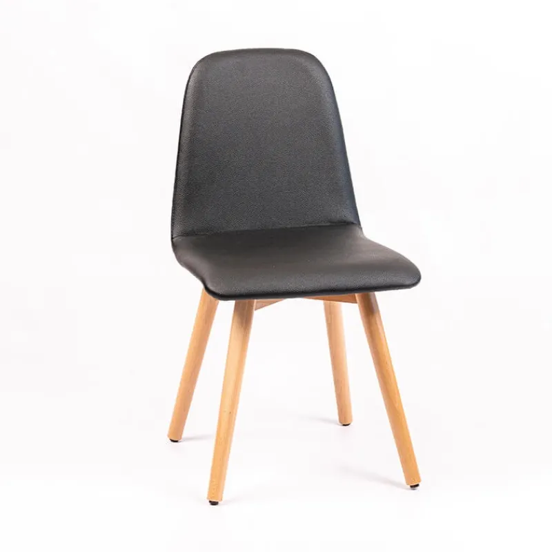 Sessio Pandora Chaise rembourrée avec pieds coniques en bois* Chaise De Cuisine|Chaise De Salle à Manger