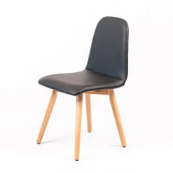Sessio Pandora Chaise rembourrée avec pieds coniques en bois* Chaise De Cuisine|Chaise De Salle à Manger