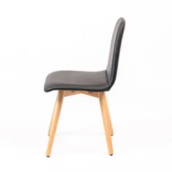 Sessio Pandora Chaise rembourrée avec pieds coniques en bois* Chaise De Cuisine|Chaise De Salle à Manger