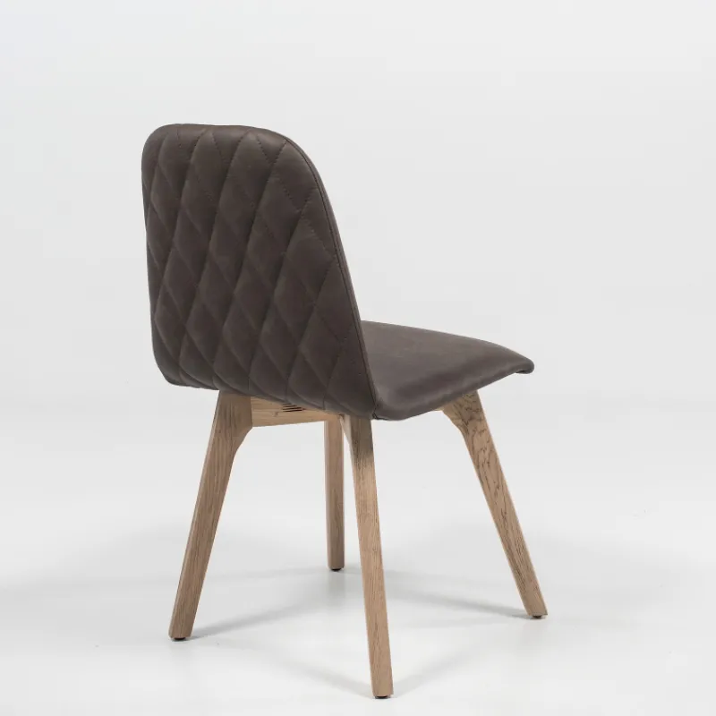 Sessio Pandora diamant Chaise de séjour moderne matelassée en synthétique et bois* Chaise De Cuisine|Chaise De Salle à Manger