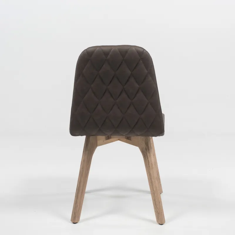 Sessio Pandora diamant Chaise de séjour moderne matelassée en synthétique et bois* Chaise De Cuisine|Chaise De Salle à Manger