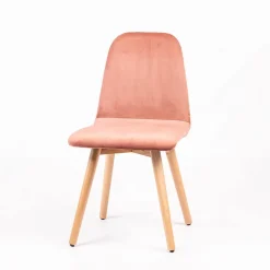 Sessio Pandora diamant Chaise scandinave en tissu dos matelassé pieds bois* Chaise De Salle à Manger|Chaise Salon