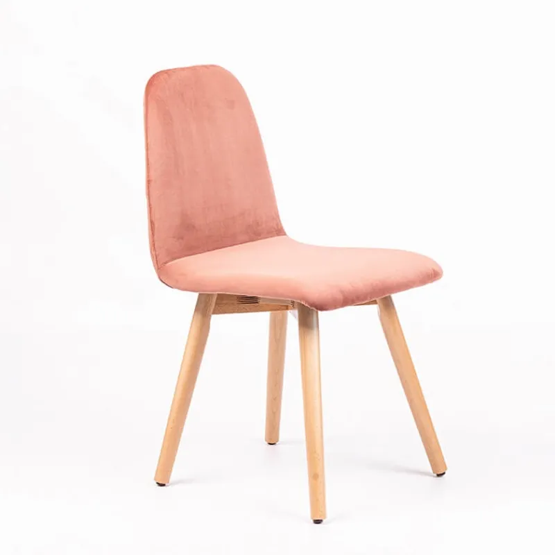 Sessio Pandora diamant Chaise scandinave en tissu dos matelassé pieds bois* Chaise De Salle à Manger|Chaise Salon