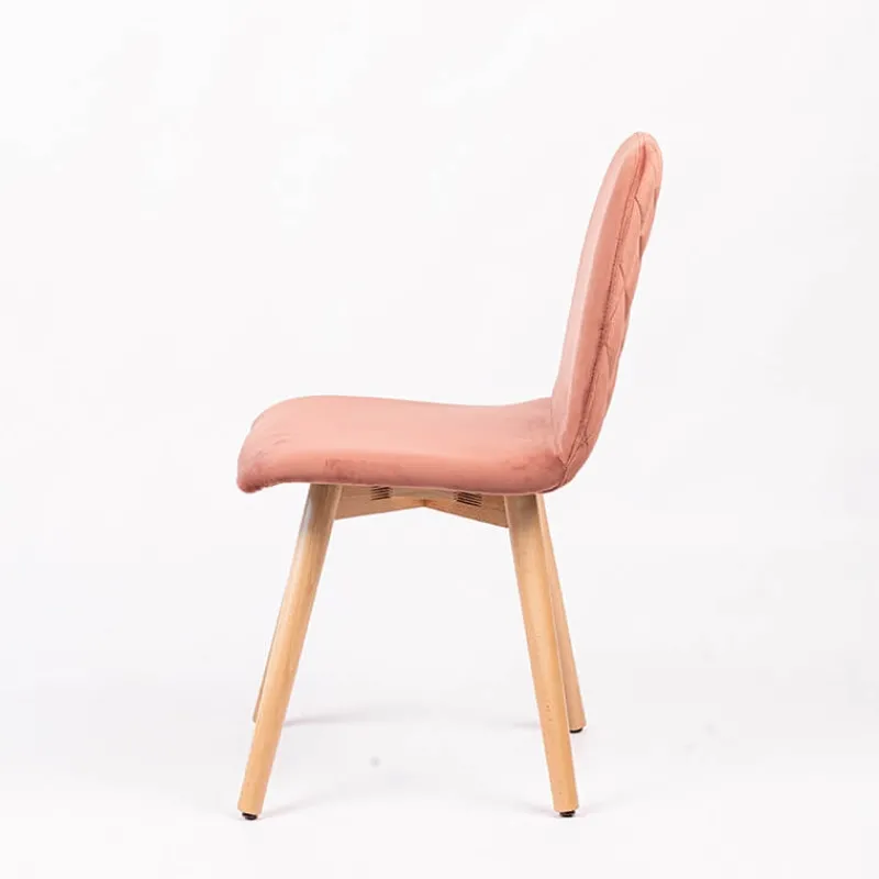 Sessio Pandora diamant Chaise scandinave en tissu dos matelassé pieds bois* Chaise De Salle à Manger|Chaise Salon