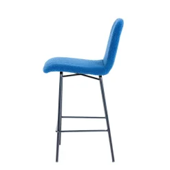 Sessio Pandora Tabouret snack en tissu et pieds en métal* Tabouret Snack (assise +/- 65 Cm)|Tabouret De Bar (assise +/- 80 Cm)
