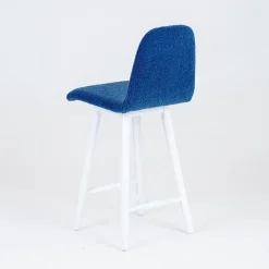 Sessio Pandora Tabouret snack en tissu et pieds en bois massif* Tabouret Snack (assise +/- 65 Cm)|Tabouret De Bar (assise +/- 80 Cm)