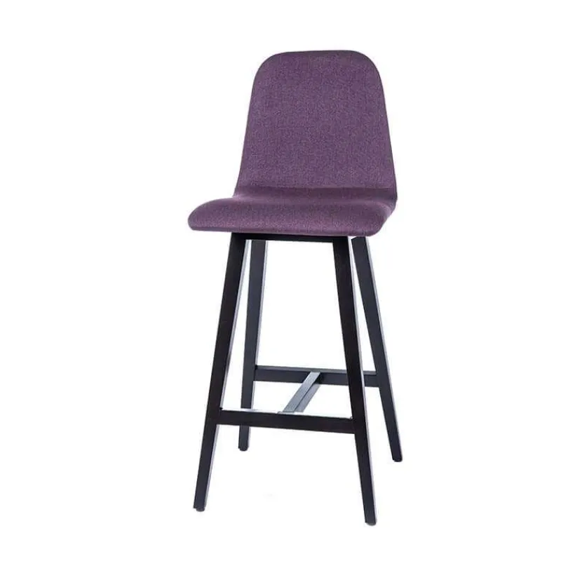 Sessio Pandora Tabouret snack scandinave en tissu avec pieds en bois massif* Tabouret Snack (assise +/- 65 Cm)|Tabouret De Bar (assise +/- 80 Cm)