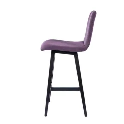 Sessio Pandora Tabouret snack scandinave en tissu avec pieds en bois massif* Tabouret Snack (assise +/- 65 Cm)|Tabouret De Bar (assise +/- 80 Cm)