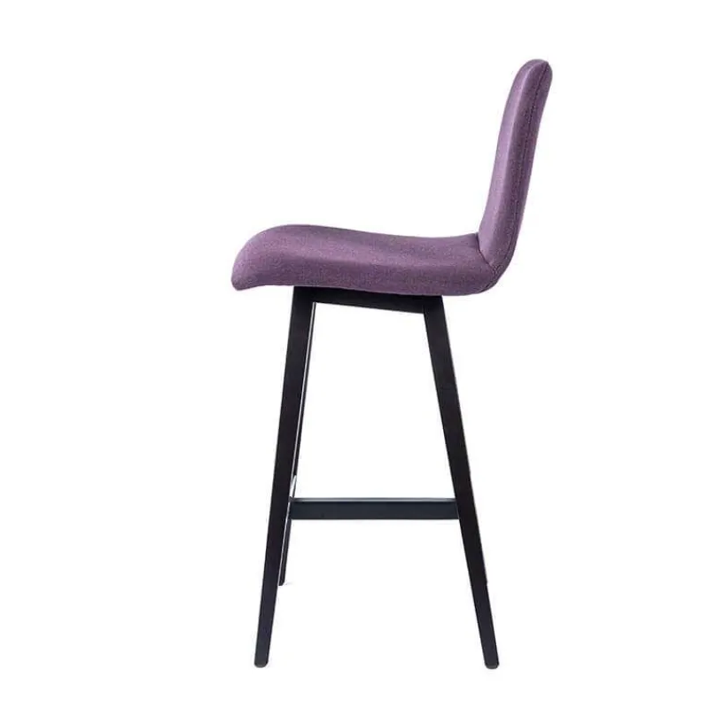 Sessio Pandora Tabouret snack scandinave en tissu avec pieds en bois massif* Tabouret Snack (assise +/- 65 Cm)|Tabouret De Bar (assise +/- 80 Cm)
