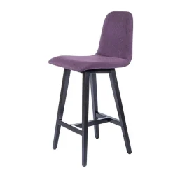 Sessio Pandora Tabouret snack scandinave en tissu avec pieds en bois massif* Tabouret Snack (assise +/- 65 Cm)|Tabouret De Bar (assise +/- 80 Cm)