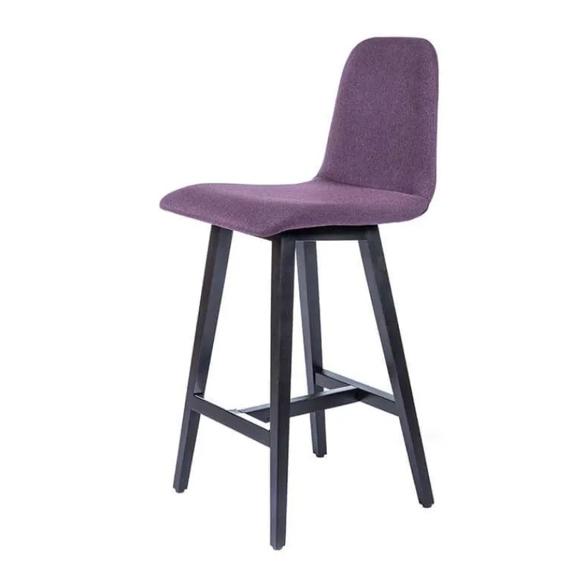 Sessio Pandora Tabouret snack scandinave en tissu avec pieds en bois massif* Tabouret Snack (assise +/- 65 Cm)|Tabouret De Bar (assise +/- 80 Cm)