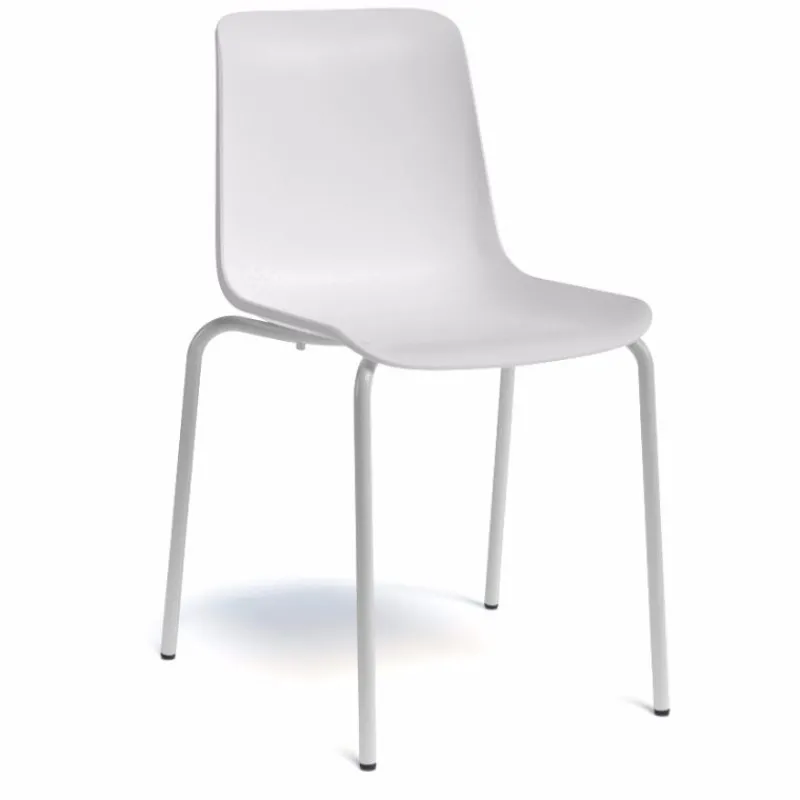 Perfecta Paris Chaise empilable en polypropylène et métal* Chaise De Cuisine
