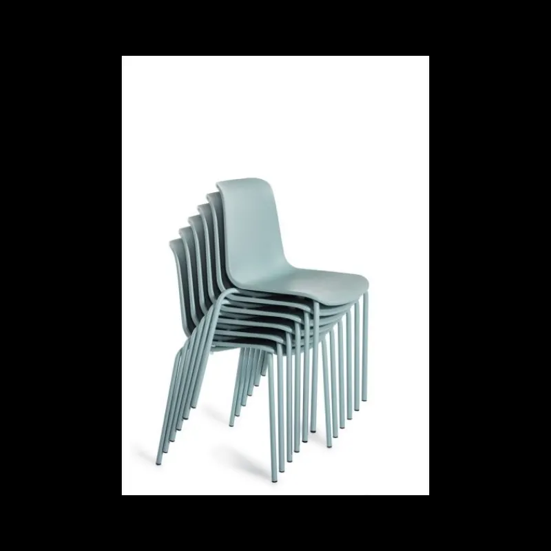 Perfecta Paris Chaise empilable en polypropylène et métal* Chaise De Cuisine