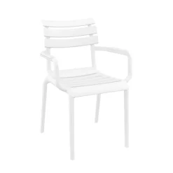 Paris Fauteuil de jardin empilable en polypropylène avec accoudoirs* Chaise De Jardin|Fauteuil De Jardin