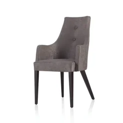 Lujosa Park Bridge Fauteuil contemporain en tissu et pieds bois* Chaise De Salle à Manger|Chaise Salon