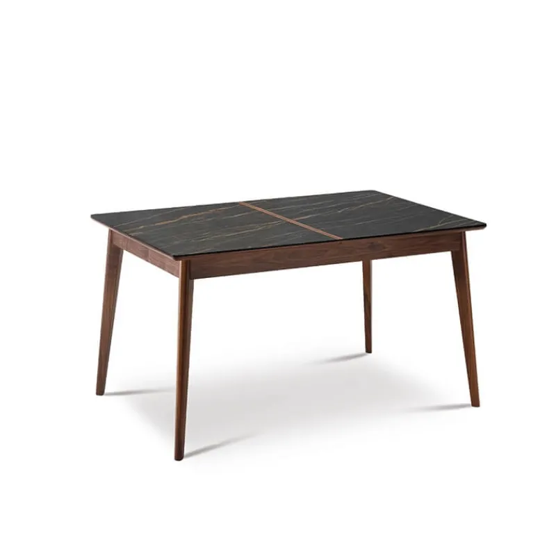 Dasras Paul Table à manger scandinave en bois et céramique* Table De Salle à Manger