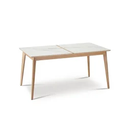 Dasras Paul Table à manger scandinave en bois et céramique* Table De Salle à Manger