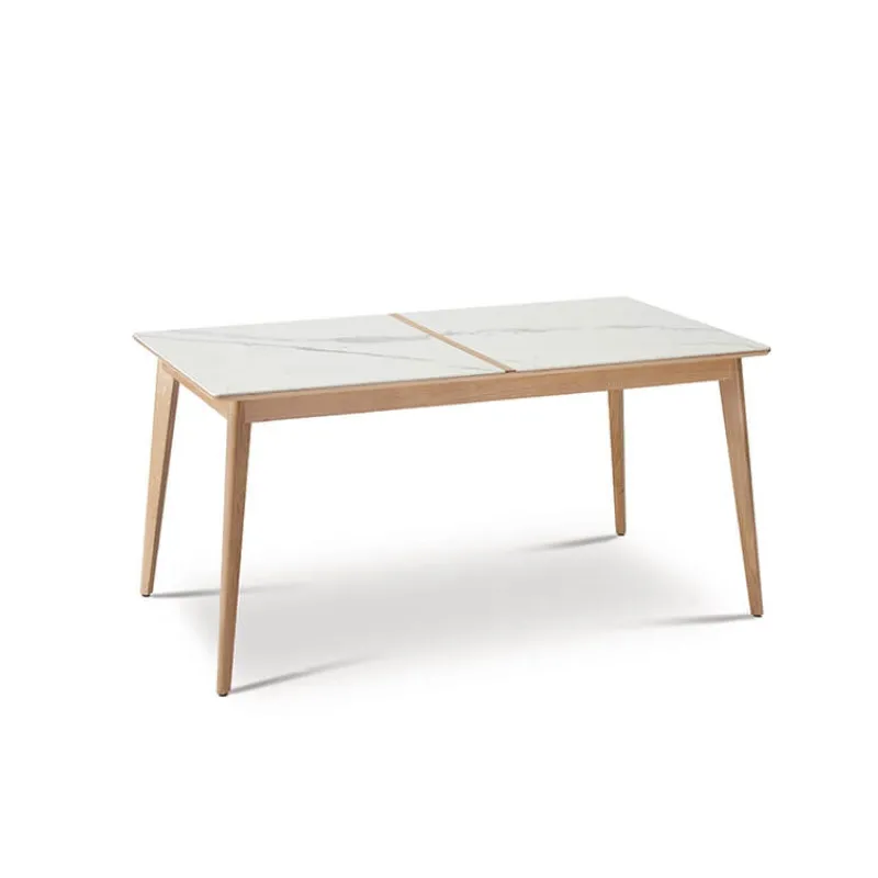 Dasras Paul Table à manger scandinave en bois et céramique* Table De Salle à Manger