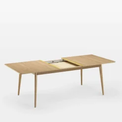 Dasras Paul Table extensible scandinave en boisavec liseré coloré* Table De Salle à Manger