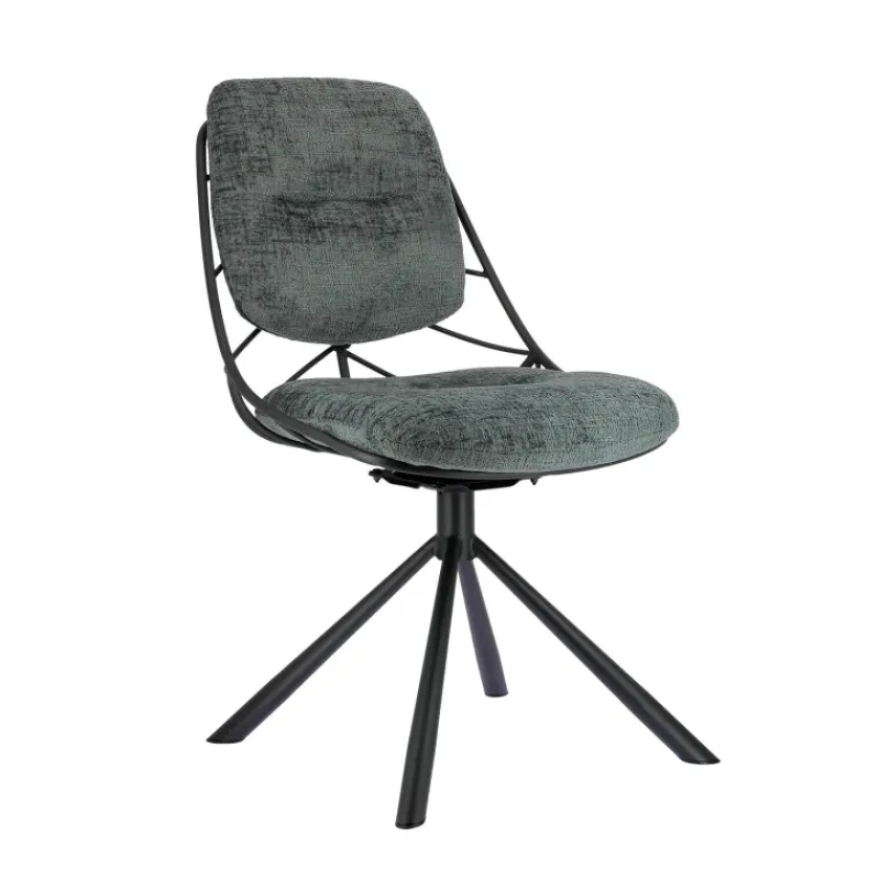PaulineChaise design confortable pivotante en tissu* Chaise De Bureau|Chaise De Salle à Manger