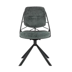 PaulineChaise design confortable pivotante en tissu* Chaise De Bureau|Chaise De Salle à Manger