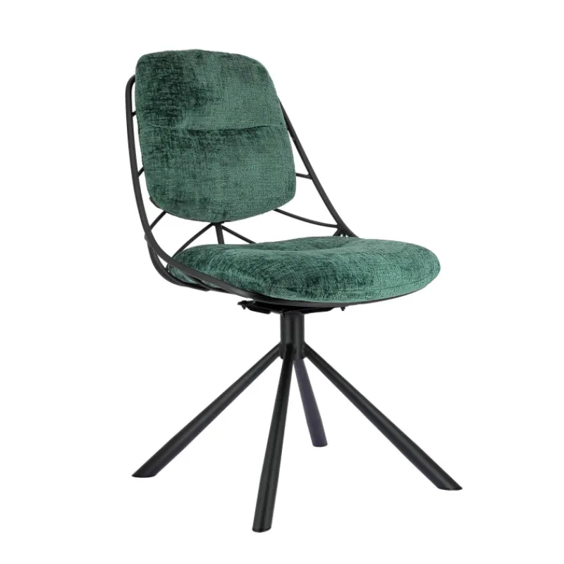 PaulineChaise design confortable pivotante en tissu* Chaise De Bureau|Chaise De Salle à Manger