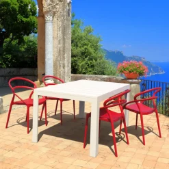 Pia Chaise de jardin tendance empilable en polypropylène* Chaise De Jardin