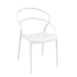Pia Chaise de jardin tendance empilable en polypropylène* Chaise De Jardin