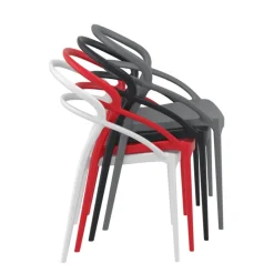 Pia Chaise de jardin tendance empilable en polypropylène* Chaise De Jardin