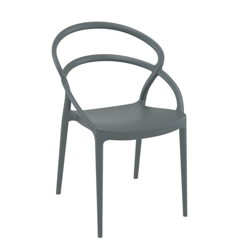 Pia Chaise de jardin tendance empilable en polypropylène* Chaise De Jardin