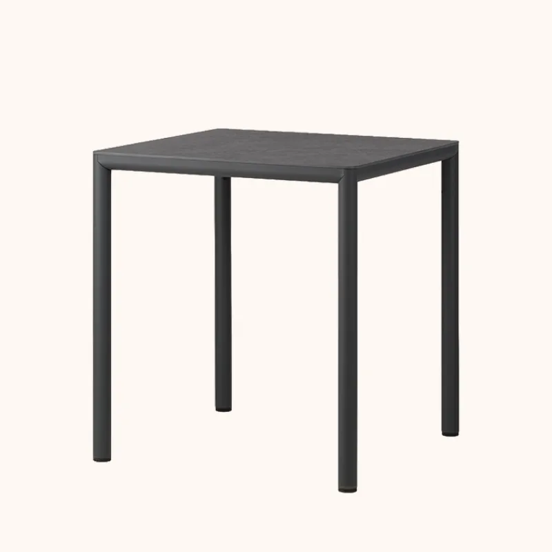 Piave Table de jardin carrée en stratifié avec pieds en aluminium* Table De Jardin