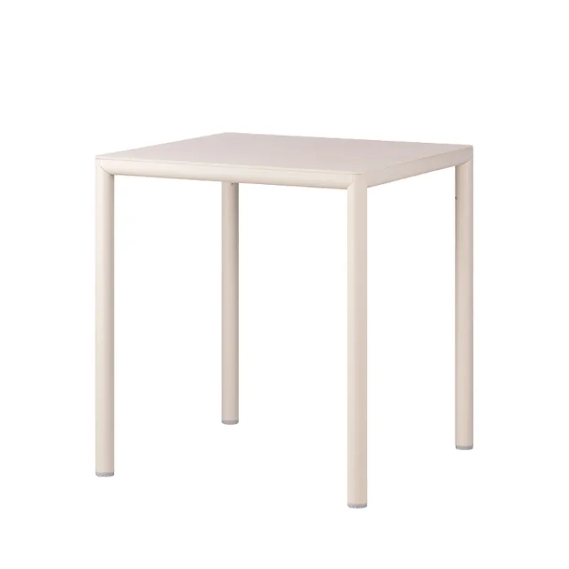 Piave Table de jardin carrée en stratifié avec pieds en aluminium* Table De Jardin