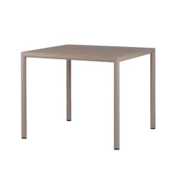 Piave Table de jardin carrée en stratifié avec pieds en aluminium* Table De Jardin