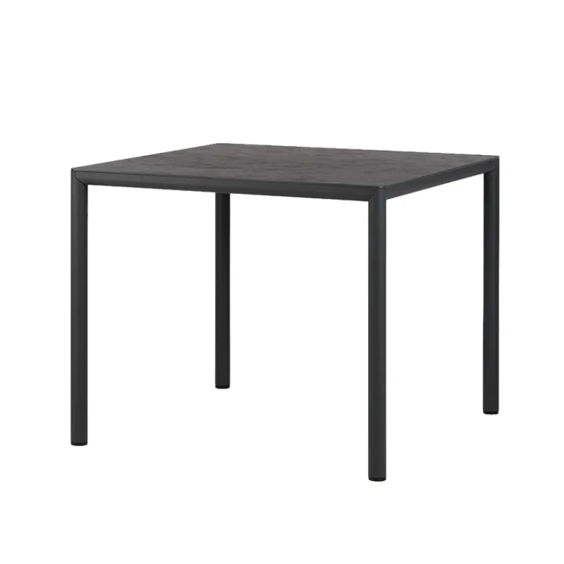 Piave Table de jardin carrée en stratifié avec pieds en aluminium* Table De Jardin