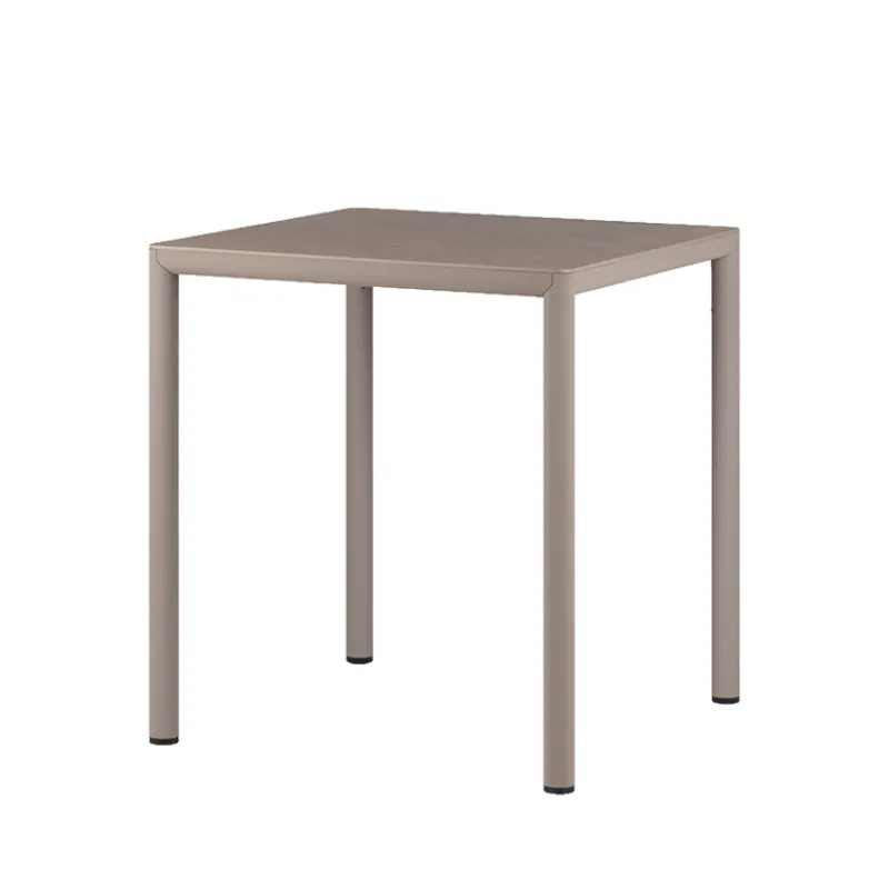 Piave Table de jardin carrée en stratifié avec pieds en aluminium* Table De Jardin