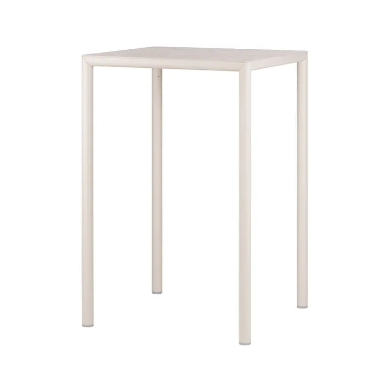 Piave Table de jardin carrée en stratifié avec pieds en aluminium* Table De Jardin