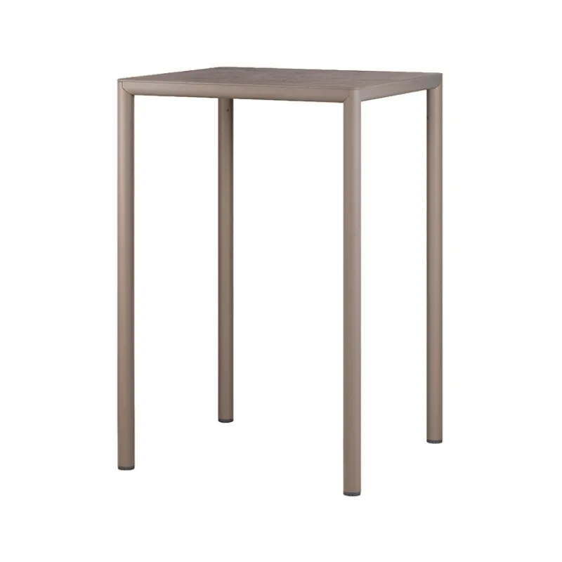 Piave Table de jardin carrée en stratifié avec pieds en aluminium* Table De Jardin