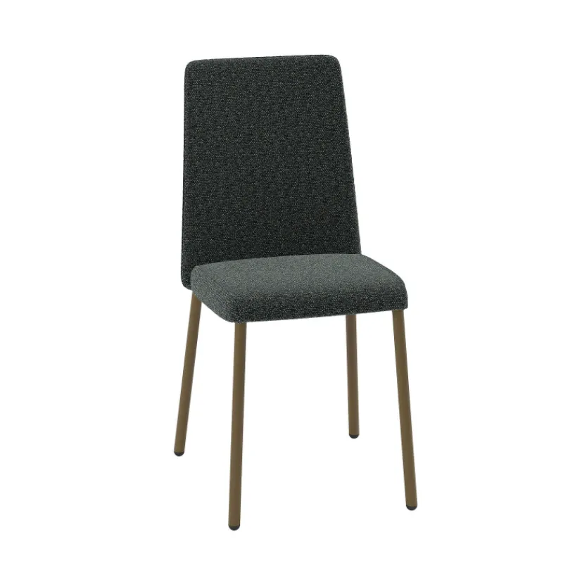 Perfecta Pierrot Chaise de salle à manger confortable en tissu et pieds en métal* Chaise De Salle à Manger