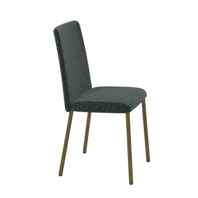 Perfecta Pierrot Chaise de salle à manger confortable en tissu et pieds en métal* Chaise De Salle à Manger
