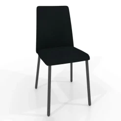 Perfecta Pierrot Chaise intemporelle rembourrée en simili avec pieds en métal* Chaise De Cuisine|Chaise De Salle à Manger
