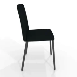 Perfecta Pierrot Chaise intemporelle rembourrée en simili avec pieds en métal* Chaise De Cuisine|Chaise De Salle à Manger