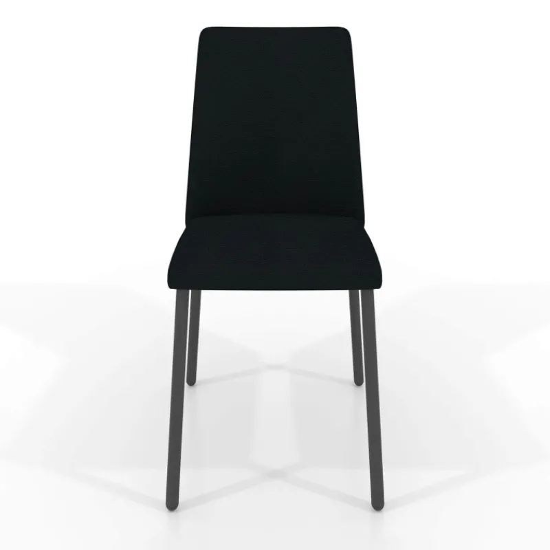 Perfecta Pierrot Chaise intemporelle rembourrée en simili avec pieds en métal* Chaise De Cuisine|Chaise De Salle à Manger