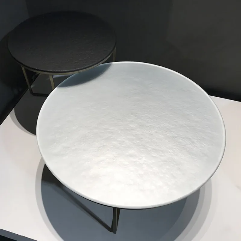 Sovet Italia Piktor Sovet Table basse ronde en verre* Table De Salon