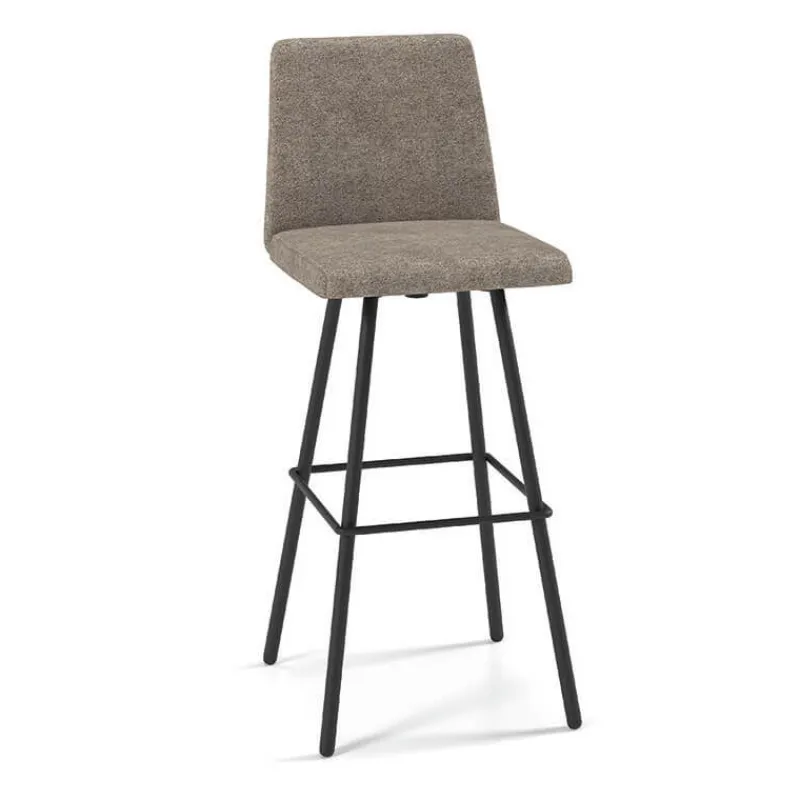 Perfecta Pinot Tabouret bar pivotant en tissu et pieds en métal obliques* Tabouret De Bar (assise +/- 80 Cm)