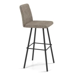 Perfecta Pinot Tabouret bar pivotant en tissu et pieds en métal obliques* Tabouret De Bar (assise +/- 80 Cm)