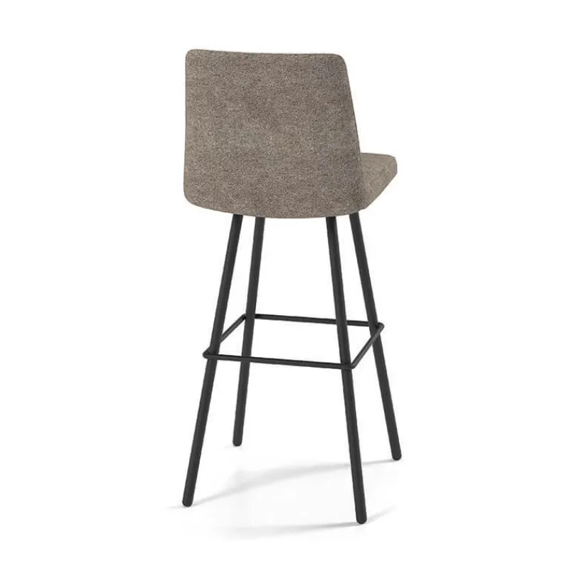 Perfecta Pinot Tabouret bar pivotant en tissu et pieds en métal obliques* Tabouret De Bar (assise +/- 80 Cm)